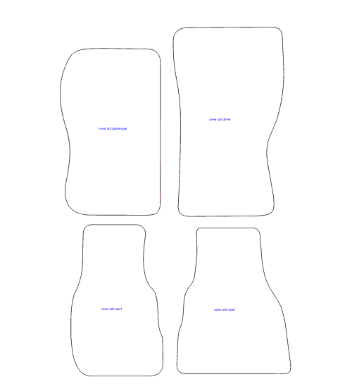 To fit Rover SD1 Car Mats 1976 - 1986 & Heel Pad (B) - Picture 5 of 16